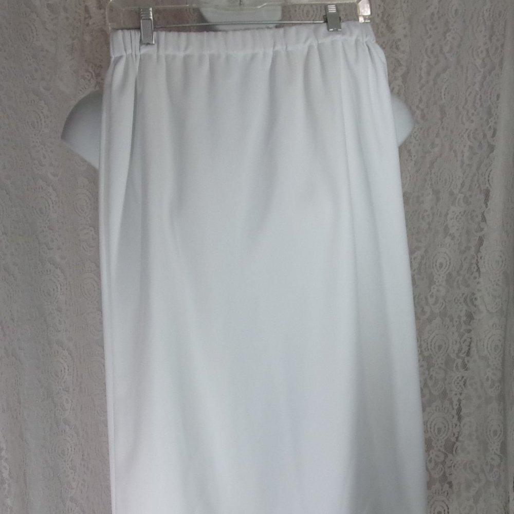 Maxi Scuba Knit Skirt Side Walking Slit  NWOT